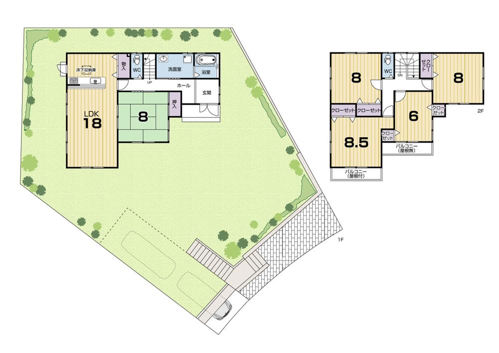 Floor plan. Born in Keyakizaka, Grow children is full of feel the nature. Come back more and more families have a household continue to independence soon. Forever I want to cherish this town Keyakizaka. 