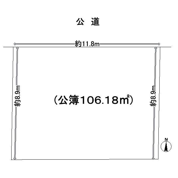 Compartment figure. Land price 19.2 million yen, Land area 106.18 sq m