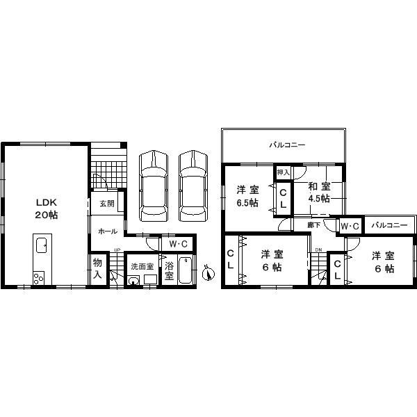 Building plan example (floor plan). Building plan example, Building area 101.25 sq m