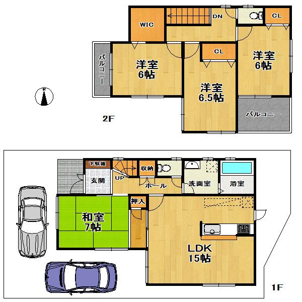 Floor plan. (No. 5 locations), Price 21,800,000 yen, 4LDK, Land area 151.22 sq m , Building area 95.58 sq m