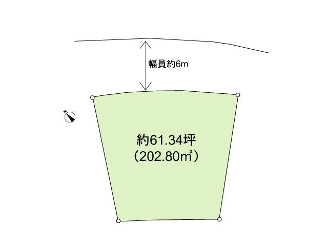Compartment figure. Land price 22,800,000 yen, Land area 202.8 sq m