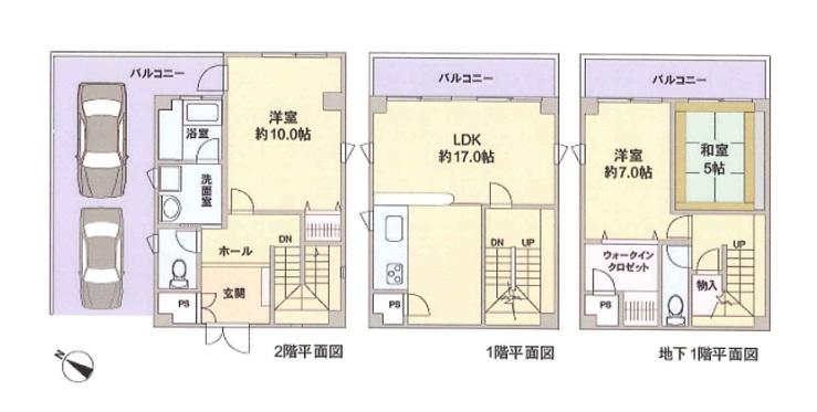 Floor plan. 17.8 million yen, 3LDK + S (storeroom), Land area 210.41 sq m , Building area 120.15 sq m