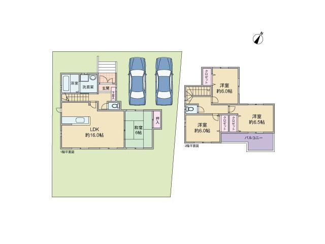 Floor plan. 27,800,000 yen, 4LDK, Land area 162.83 sq m , Building area 97.6 sq m