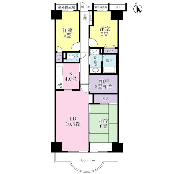 Floor plan. 3LDK + S (storeroom), Price 21,800,000 yen, Footprint 79.2 sq m , Balcony area is 8.71 sq m southwest side balcony.