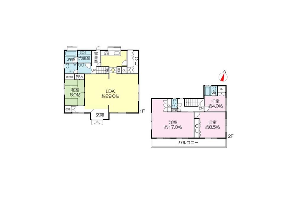 Floor plan. 24,800,000 yen, 3LDK + S (storeroom), Land area 192.47 sq m , Building area 186.12 sq m