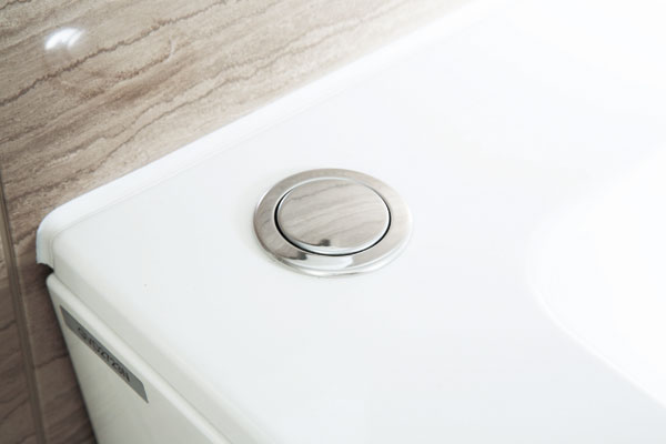 Bathing-wash room.  [Pop-up drain plug] Just press the button on the possible opening and closing of the drain outlet. Can drainage of not put your hands on the remaining hot water, Cleaning is also easier (same specifications)