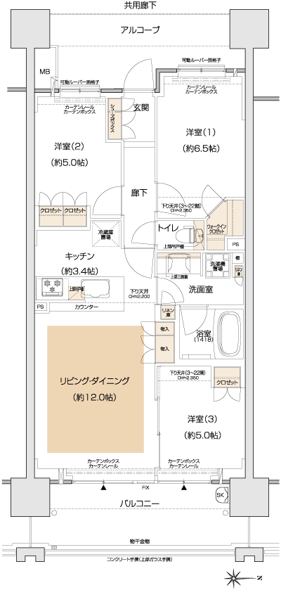 Floor: 3LDK + WIC, the occupied area: 70.11 sq m, Price: TBD
