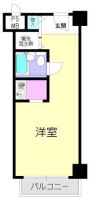 Floor plan. Price 5.5 million yen, Footprint 26.5 sq m , Balcony area 3.6 sq m