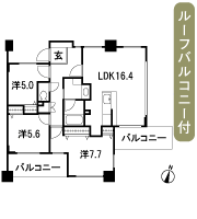 Floor: 3LDK, occupied area: 77.03 sq m, Price: 45,752,000 yen