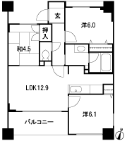 Floor: 3LDK, occupied area: 63.26 sq m, Price: 32,233,000 yen