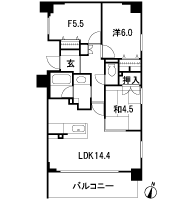 Floor: 2LDK + F, the area occupied: 67.26 sq m, Price: 36,228,000 yen