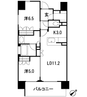 Floor: 2LDK, occupied area: 60.22 sq m, Price: 32,710,000 yen