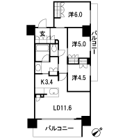 Floor: 3LDK, occupied area: 70.66 sq m, Price: 38,405,000 yen