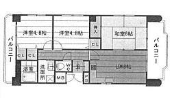 Floor plan. 3LDK, Price 17.5 million yen, Occupied area 56.39 sq m , Balcony area 13.32 sq m