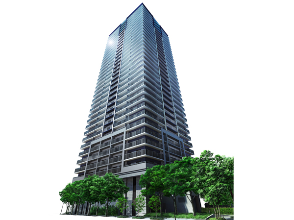 Features of the building.  [appearance] Sensibility rich design to produce a magnificent high-quality certain scenic beauty. The property, which is a high-rise tower residences on the ground 35-storey, In the local neighborhood, Port Tower and But Not Alone, It will be a landmark, which boasts the presence (Exterior view)