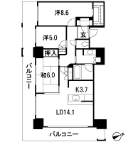 Floor: 3LDK, the area occupied: 88.2 sq m, Price: TBD
