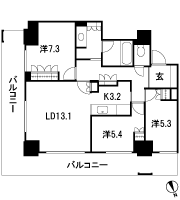 Floor: 3LDK, occupied area: 81.59 sq m, Price: TBD