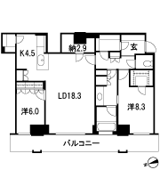 Floor: 2LDK + N, the occupied area: 96.57 sq m, Price: 70.8 million yen