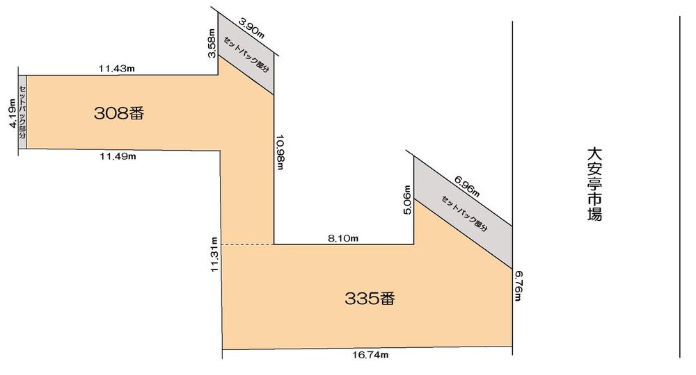 Compartment figure. Land price 38 million yen, Land area 202.7 sq m