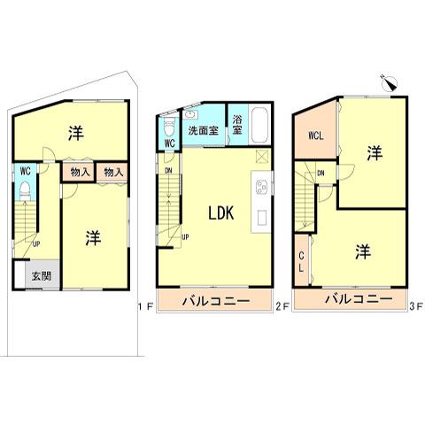 Floor plan. 31,800,000 yen, 4LDK, Land area 50.72 sq m , Building area 91.2 sq m