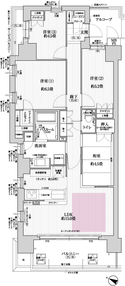 Floor: 4LDK, occupied area: 83.96 sq m, Price: 36,800,000 yen ~ 40,800,000 yen