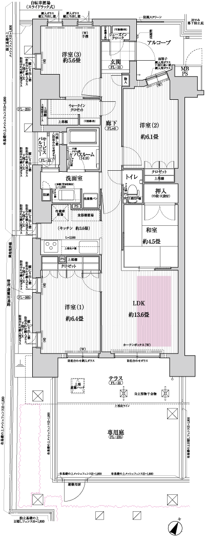 Floor: 4LDK, occupied area: 83.81 sq m, Price: 39.4 million yen