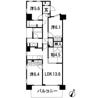 Floor: 4LDK, occupied area: 83.81 sq m, Price: 39,100,000 yen ~ 45,600,000 yen