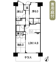 Floor: 3LDK, occupied area: 70.24 sq m, Price: 31.3 million yen