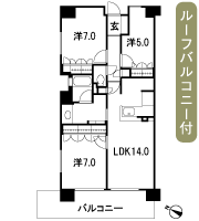 Floor: 3LDK, occupied area: 72.76 sq m, Price: 36.8 million yen