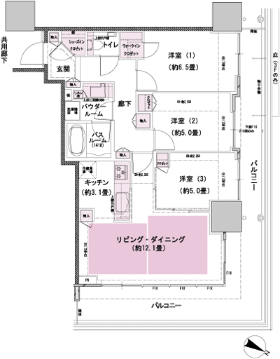 Floor: 3LD · K + WIC + SIC, the occupied area: 72.01 sq m, Price: 52.3 million yen