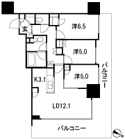 Floor: 3LD · K + WIC + SIC, the occupied area: 72.01 sq m, Price: 52.3 million yen