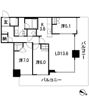 Floor: 3LD · K + N (storeroom) + WIC + SIC, the occupied area: 80.06 sq m, price: 63 million yen