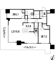 Floor: 2LD · K + N (storeroom) + WIC, the occupied area: 81.68 sq m, Price: 63.6 million yen