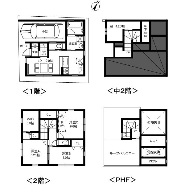 Floor plan. 30,800,000 yen, 3LDK + 2S (storeroom), Land area 56.22 sq m , Building area 86.86 sq m
