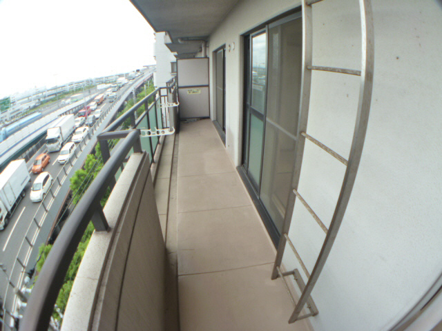 Balcony. Bright balcony facing south