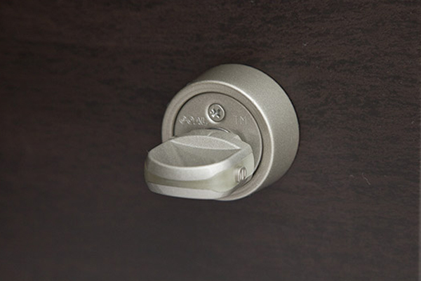 Security.  [Crime prevention thumb turn] Feature is provided to prevent unauthorized unlocking that rotate the front door inside knob from the outside called a "thumb turning" (same specifications)