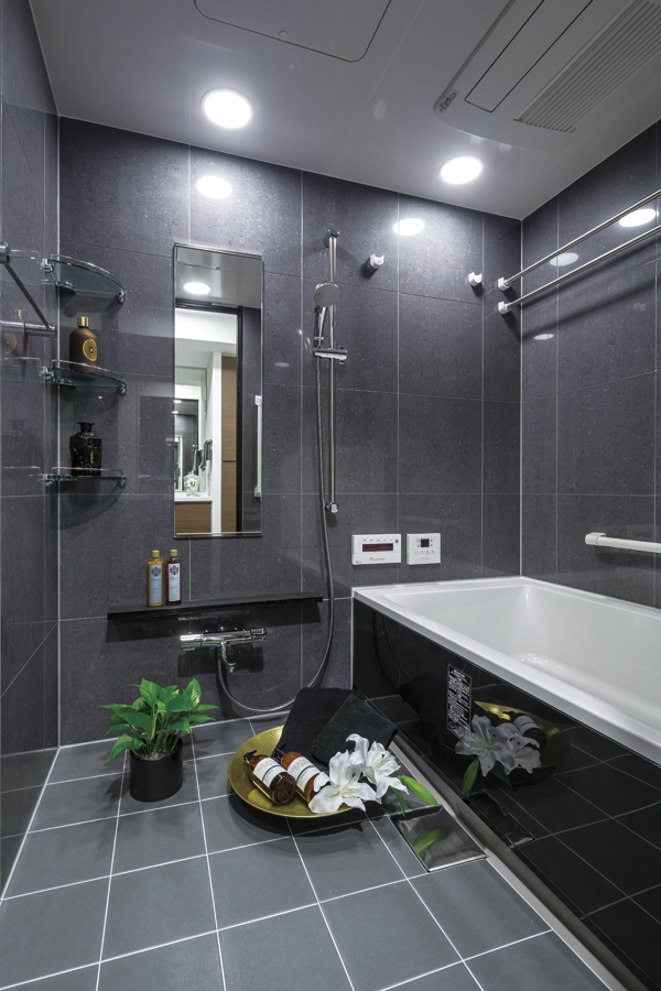 Bathing-wash room.  [Bathroom] Bathroom that can safely tired and loose and refresh the mind and body. Relax, You spend pleasant moments, such as healed. It is a specification, such as slowly Tanoshimeru bath time (E type model room)