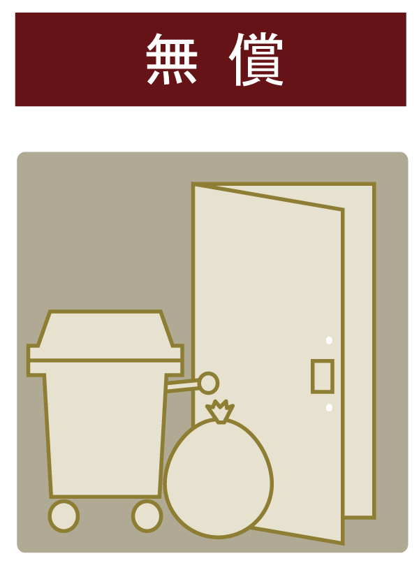 Variety of services.  [Dust shooter Service] And management staff to recover if the garbage Oke out in front of the entrance of each residence. There is no need to bring up the trash yard ※ There is a date and time specified in the recovery (PICT)