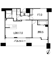 Floor: 1LDK + F, the area occupied: 71.73 sq m, Price: 52,800,000 yen ・ 53,400,000 yen