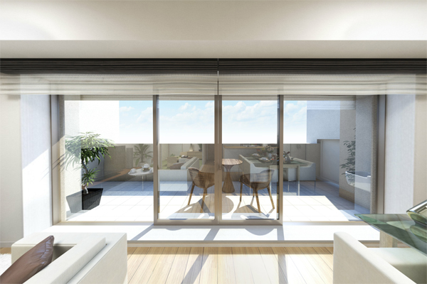 Room and equipment. Balcony leading to the airy living room, So that it can also be used as outdoor living, Depth has been sufficient (A type Rendering CG)