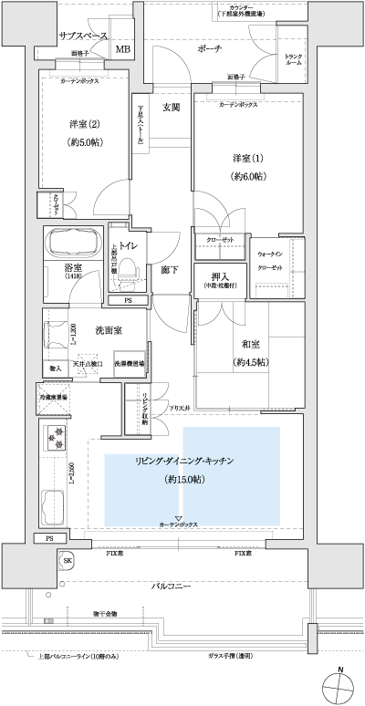 Floor: 3LDK, occupied area: 73.47 sq m, Price: TBD