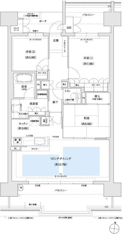 Floor: 3LDK, occupied area: 86.52 sq m, Price: TBD