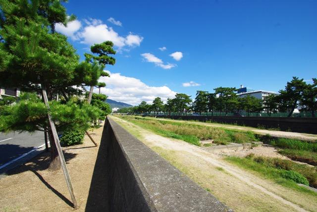 Streets around. The road to the station is, Walk along Ashiyagawa, It is a good root of feeling. 