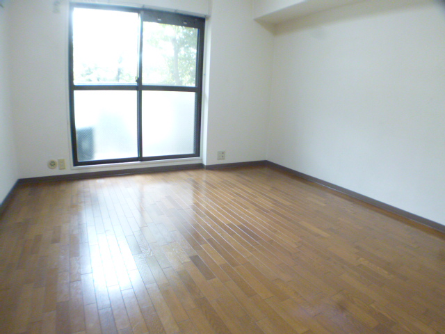 Living and room. A bright room with wooden floors