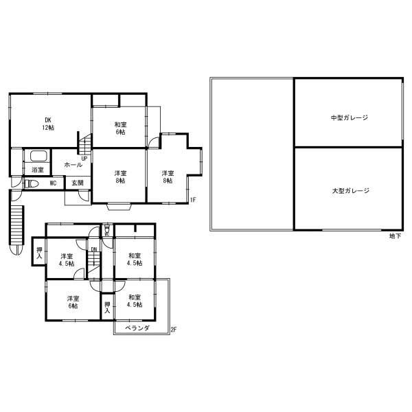 Floor plan. 35 million yen, 7DK, Land area 137.44 sq m , Building area 124.46 sq m