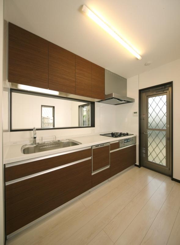 Building plan example (introspection photo). Kitchen construction cases