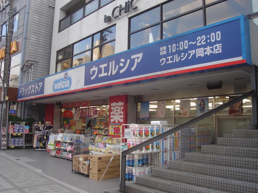 Dorakkusutoa. Uerushia Okamoto shop 416m until (drugstore)