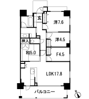 Floor: 3LDK + F, the area occupied: 85.03 sq m, Price: 44,800,000 yen ~ 48,800,000 yen