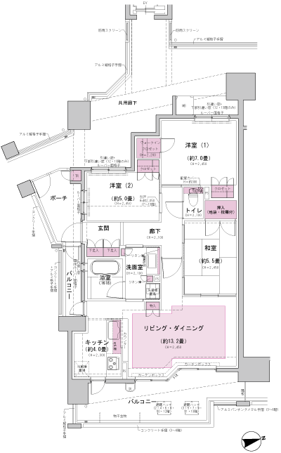 Floor: 3LDK + WIC, the occupied area: 79.01 sq m, Price: 32.1 million yen