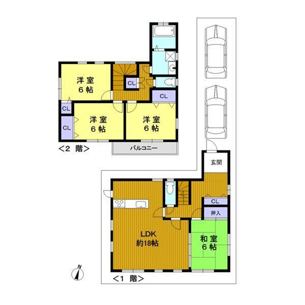 Floor plan. 52,800,000 yen, 4LDK, Land area 112.5 sq m , Building area 102.5 sq m